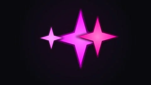 Vibrant pink sparkle design element for creative projects and websites Stock Footage 321724871