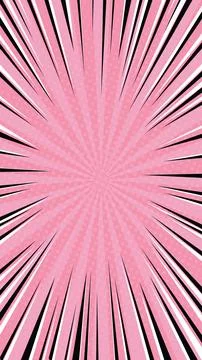 Vibrant pink sunburst pattern with dynamic black and white speed lines 스톡 일러스트