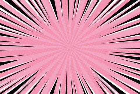 Vibrant pink sunburst pattern with dynamic black and white speed lines 스톡 일러스트