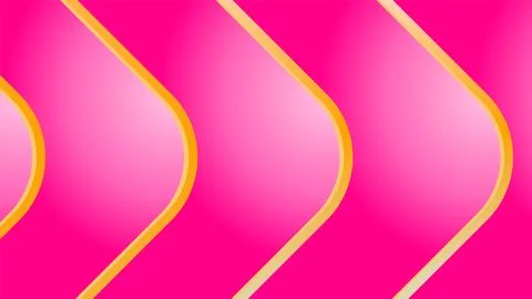 Vibrant pink vector background featuring a geometric design with golden cur.. イラスト素材