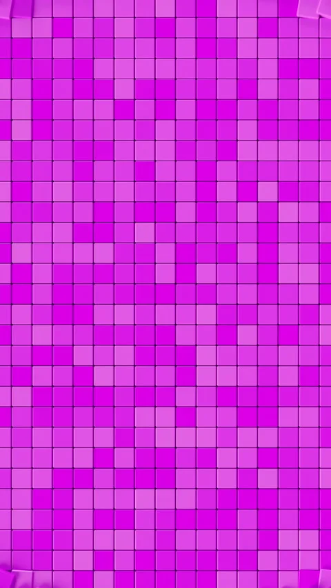 Vibrant Pink Vertical Cube Cluster Explosion Forming Circular Geometry. Looped Stock-Footage 330070526
