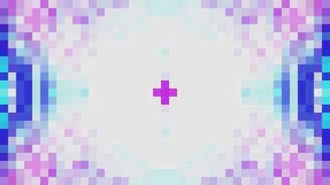 Vibrant Pixel Kaleidoscope Abstract Motion Graphic Stock Footage 339449791