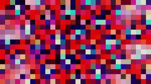 Vibrant Pixel Mosaic Glitch Abstract Background 库存影片 341458214