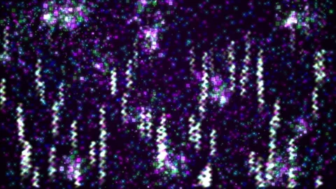 Vibrant Pixel String Lights Create Sparkling Festive 8 Bit Atmosphere Stock-Footage 317982932