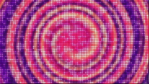 Vibrant pixelated circles pulse with energy 스톡 동영상 334183550