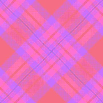 Vibrant pixelated plaid pattern in pinks and lavender. A modern take on class Stock Illustration