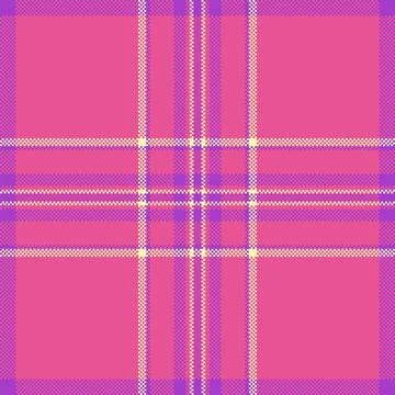 Vibrant pixelated plaid pattern. A retro 8bit aesthetic with pink, purple, an 스톡 일러스트