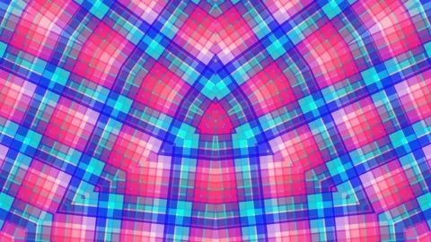 Vibrant Plaid Pattern Animation Loop. 库存影片 331493610