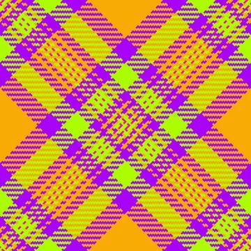Vibrant plaid pattern in bold colors. Eyecatching textile design, perfect f.. Stock Illustration
