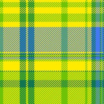 Vibrant plaid pattern with a digital, pixelated texture. Features interlacing Stock Illustration