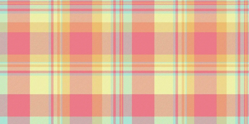 This vibrant plaid pattern features a seamless vector design in soft pastel t イラスト素材