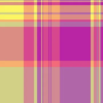 Vibrant plaid pattern featuring bold, overlapping lines and squares. Great as Stock Illustration