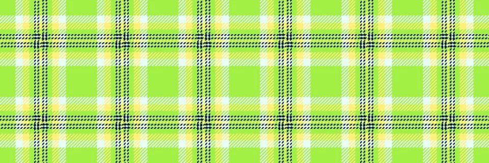 Vibrant plaid pattern featuring light green, yellow, and dark blue. This vers 库存插图