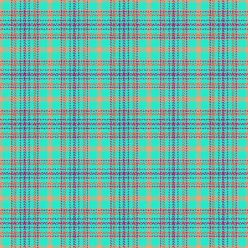 Vibrant plaid pattern featuring a modern, colorful houndstoothinspired chec.. Illustrazione stock
