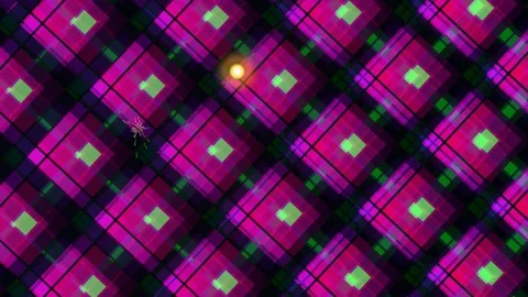 Vibrant Plaid Pattern with Light Effects Stock Footage 332214727