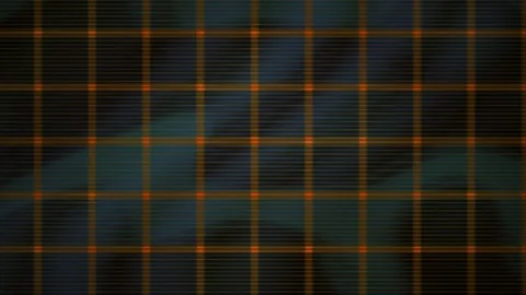 Vibrant plaid pattern with orange green and blue hues. Stock Footage 336710393