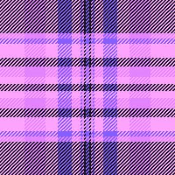 Vibrant plaid pattern in pink, lavender, and black. Ideal for backgrounds, .. Stock Illustration