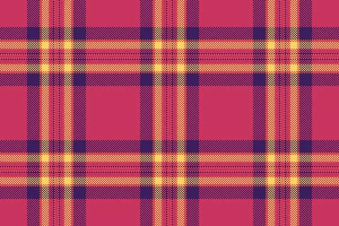 Vibrant plaid pattern with a pixelated aesthetic. Ideal for textiles, digital 스톡 일러스트