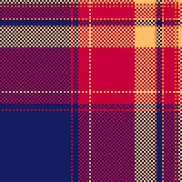 Vibrant plaid pattern. Pixelated texture ideal for backgrounds, textile des.. Stock Illustration