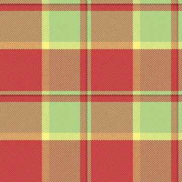 Vibrant plaid pattern in red, beige, and pastel green.  Perfect for textile d Illustrazione stock