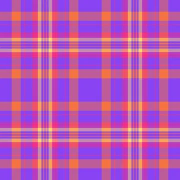 Vibrant plaid pattern with a retro vibe, great for backgrounds, textiles, or  Stock Illustration
