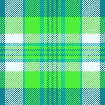 Vibrant plaid pattern in shades of green, teal, and white. Perfect for back.. Stock Illustration