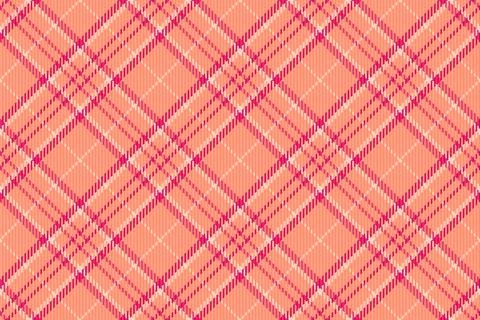 Vibrant plaid pattern in shades of orange and pink. Great for backgrounds, te 스톡 일러스트