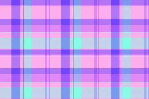 Vibrant plaid pattern. Soft pastel hues create a playful  versatile texture.  Stock Illustration