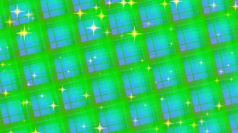 Vibrant Plaid Pattern with Sparkling Star Accents Stock Footage 332159086