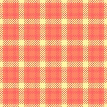 Vibrant plaid pattern in warm hues. Perfect for textile designs, backgrounds, Stock Illustration