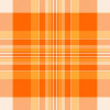 Vibrant plaid pattern with warm orange hues and clean lines, evoking autumn   Stock Illustration