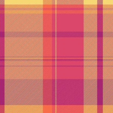 Vibrant plaid pattern in warm, sunset hues.  Perfect for textile design, fash Stock Illustration