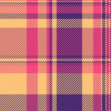 Vibrant plaid pattern with woven texture. A versatile background for textile  Stock Illustration