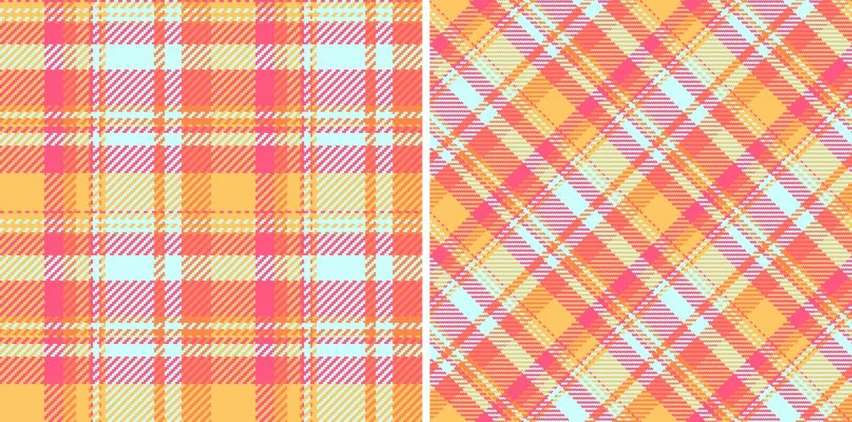 Vibrant plaid patterns offer classic appeal. Ideal for textile design, backgr Stock Illustration