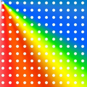 Vibrant polka dots Stock Illustration