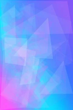 A vibrant polygon abstract background with bright blue, purple, and neon pi.. Stock Illustration