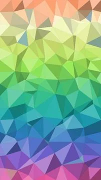 Vibrant polygonal abstract background with a smooth green, blue and purple .. Illustrazione stock