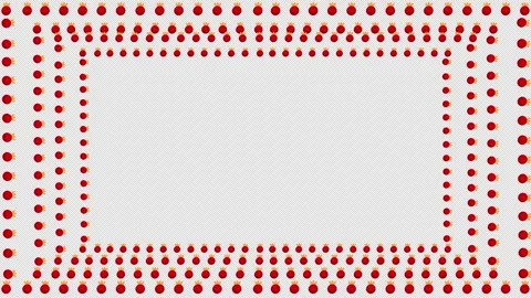 Vibrant pomegranates arranged in a decorative rectangular border, symbolizi.. Stock Footage 309100471