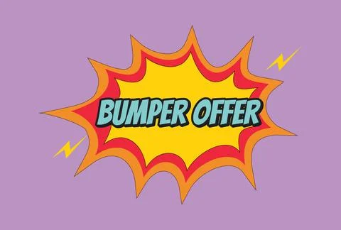 A vibrant pop art and comic book style graphic featuring the bold text "BUM.. 스톡 일러스트