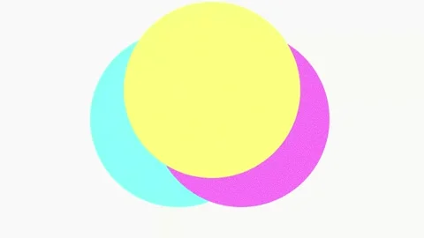 Vibrant Pop Art Retro Risograph Print Background Loop Stock Footage 333976355