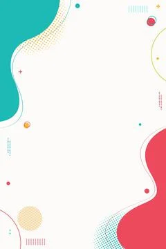 Vibrant Pop Art Splash Pattern with Memphis Geometry Stock Illustration