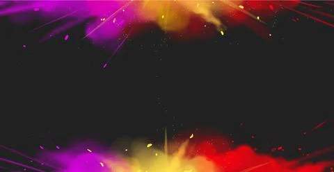 Vibrant powder explosion multicolor holi pigment Illustrazione stock