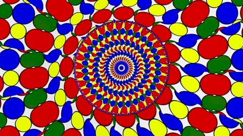 Vibrant Primary Colors Kaleidoscope Mandala Motion Background Video Seamles.. 库存影片 339167166