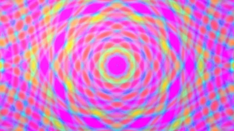Vibrant psychedelic abstract background with hypnotic fractal patterns and .. Stock Footage 339778898