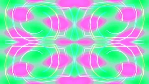 Vibrant psychedelic abstract background loop, colorful fluid gradient waves Stock Footage 336267717