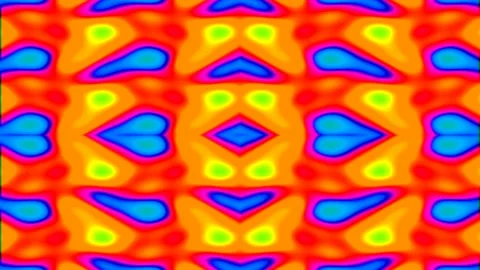 Vibrant Psychedelic Abstract Background Loop Seamless Pattern Art Stock Footage 337705387