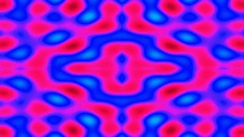 Vibrant psychedelic abstract background pattern loop for creative visuals Stock Footage 339776475