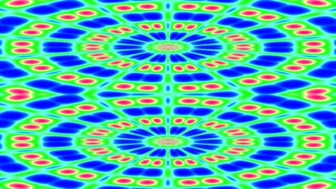 Vibrant psychedelic abstract background with repeating geometric patterns Stock-Footage 339497739