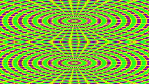 Vibrant psychedelic abstract digital pattern with flowing radial waves back.. Stock Footage 339497691