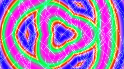 Vibrant Psychedelic Abstract Flowing Hypnotic Color Gradient Background Loop Stock Footage 336885291